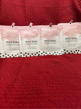 4 pack Rose Boba Illuminating Hydrogel Mask - Pink